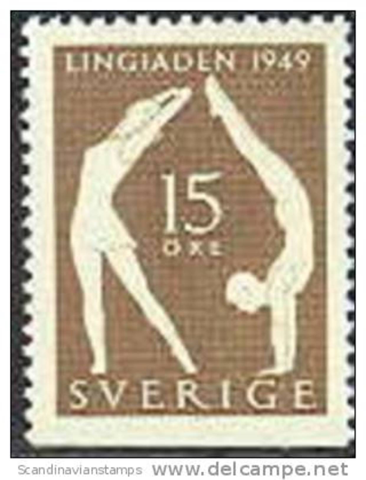 ZWEDEN 1949 15õre Gymnastiek Festifal Driezijdig PF-MNH - Ungebraucht