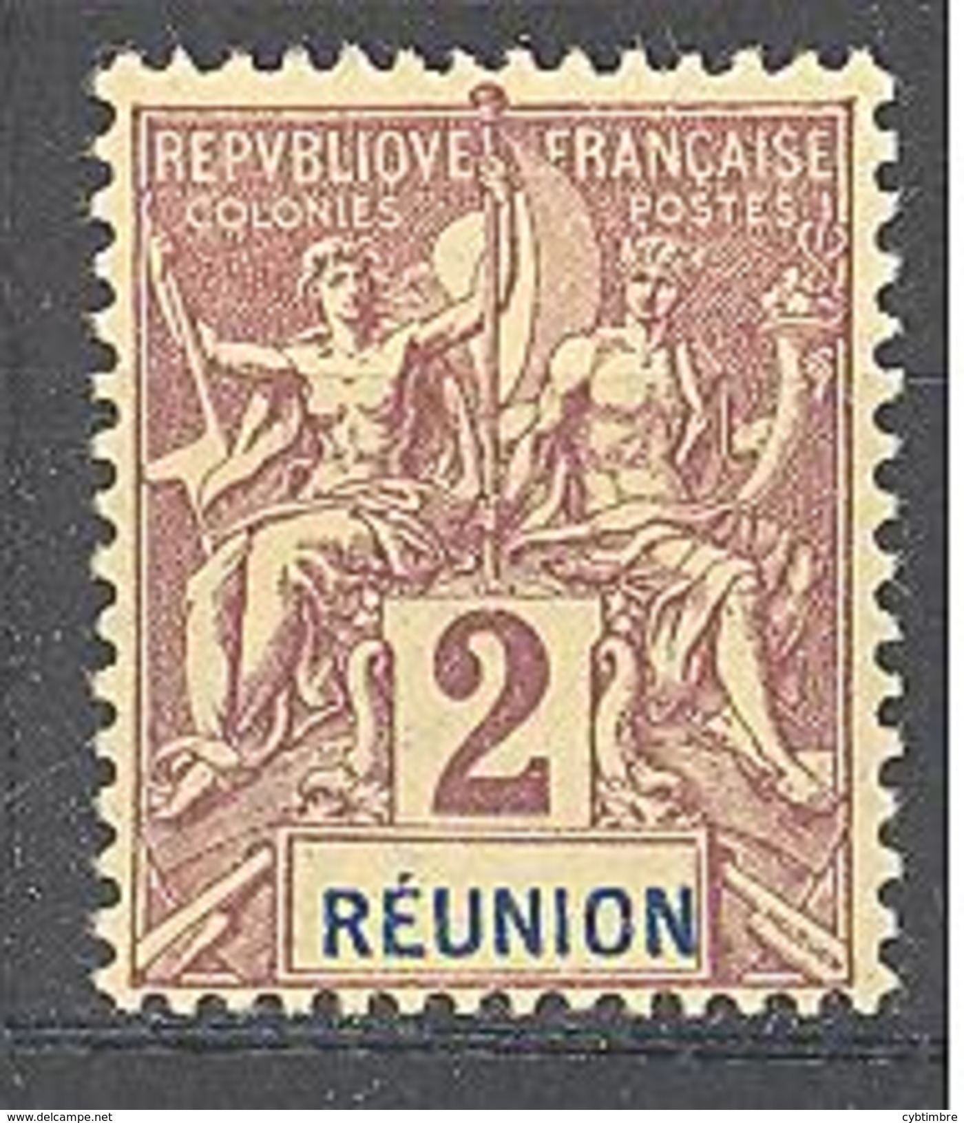 Réunion: Yvert N°33* - Neufs