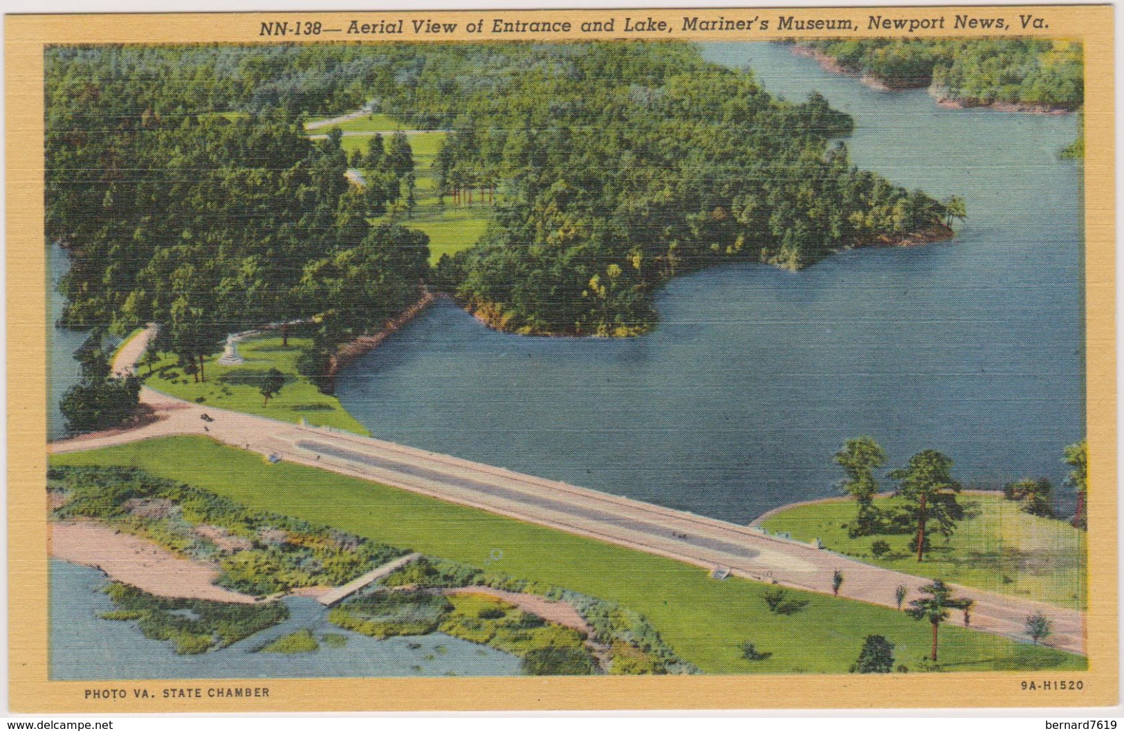 Etats-unis  Newport  Aerial View  Of Entrance Lake Mariner's Museum - Newport