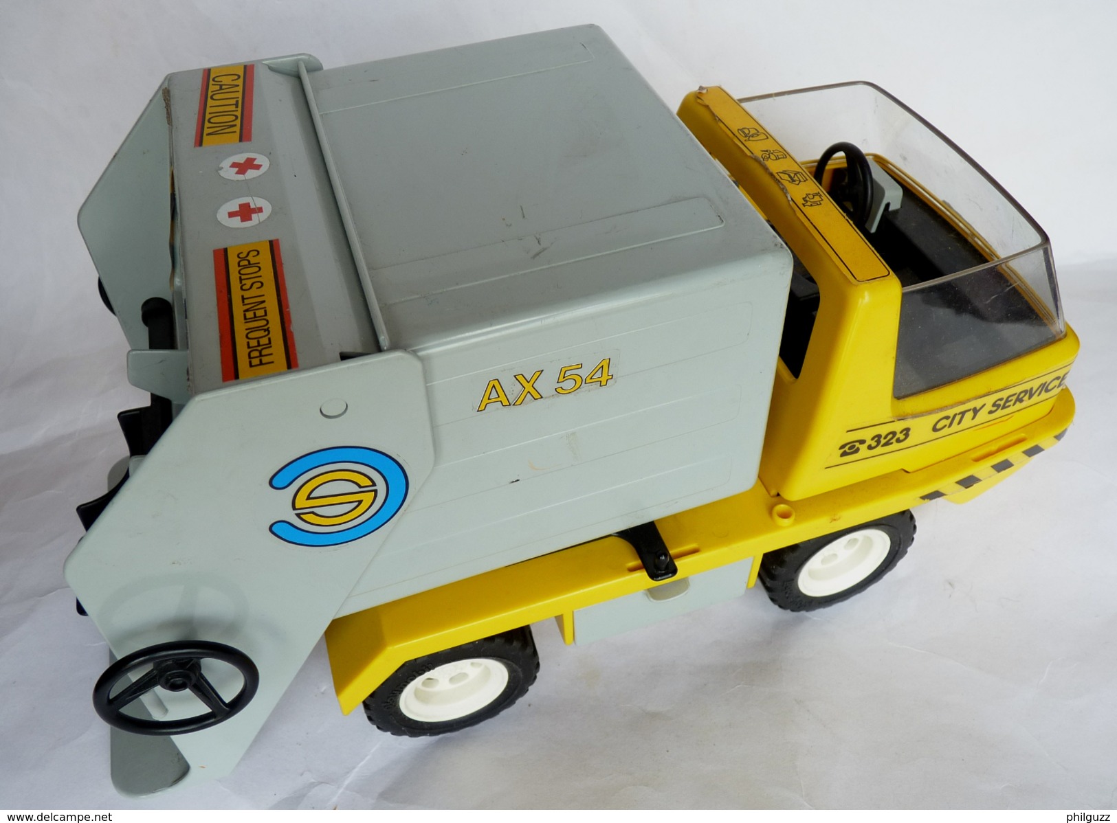 Camion poubelle Playmobil 3780 - jouets rétro jeux de société figurines  et objets vintage