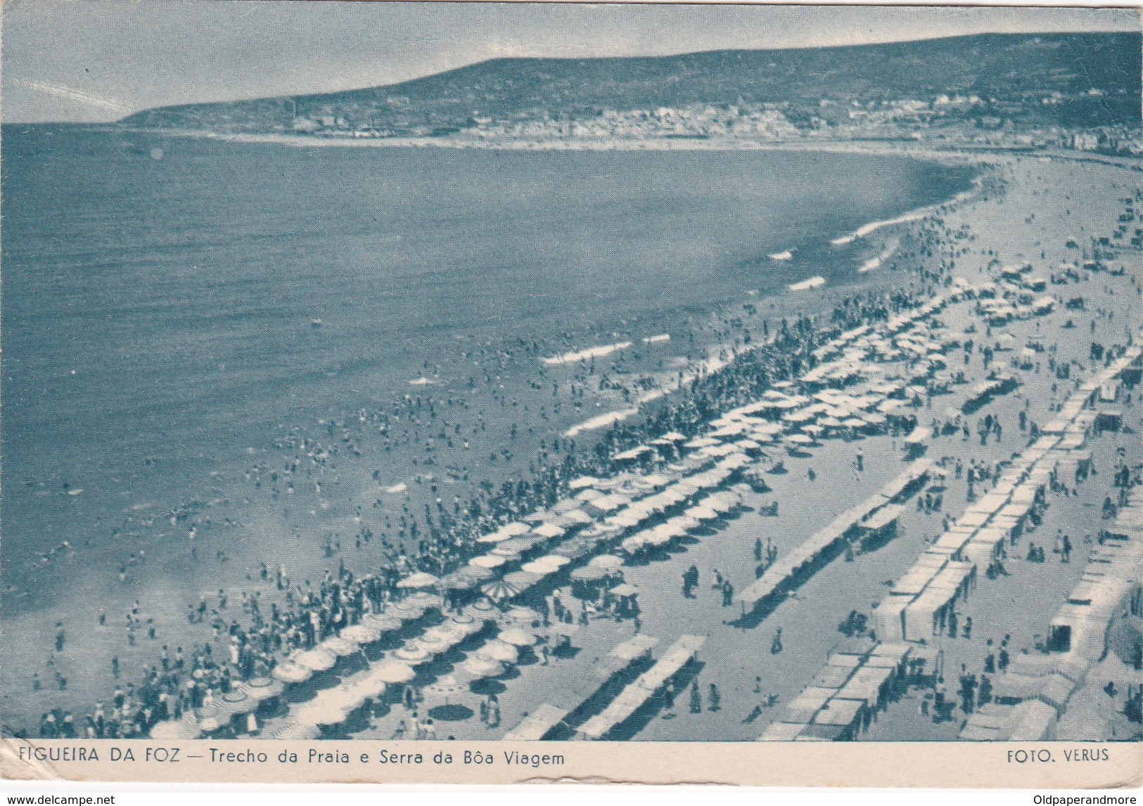 POSTCARD PORTUGAL - FIGUEIRA DA FOZ - TRECHO DA PRAIA E SERRA DA BOA VIAGEM - Coimbra