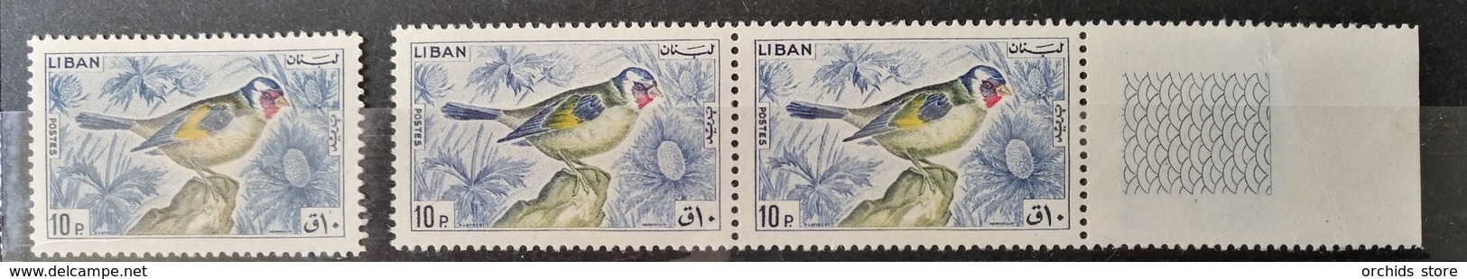 R2 - Lebanon 1965 10p Bird Issue Famous Error, Wing Missing Colour, MNH - Liban