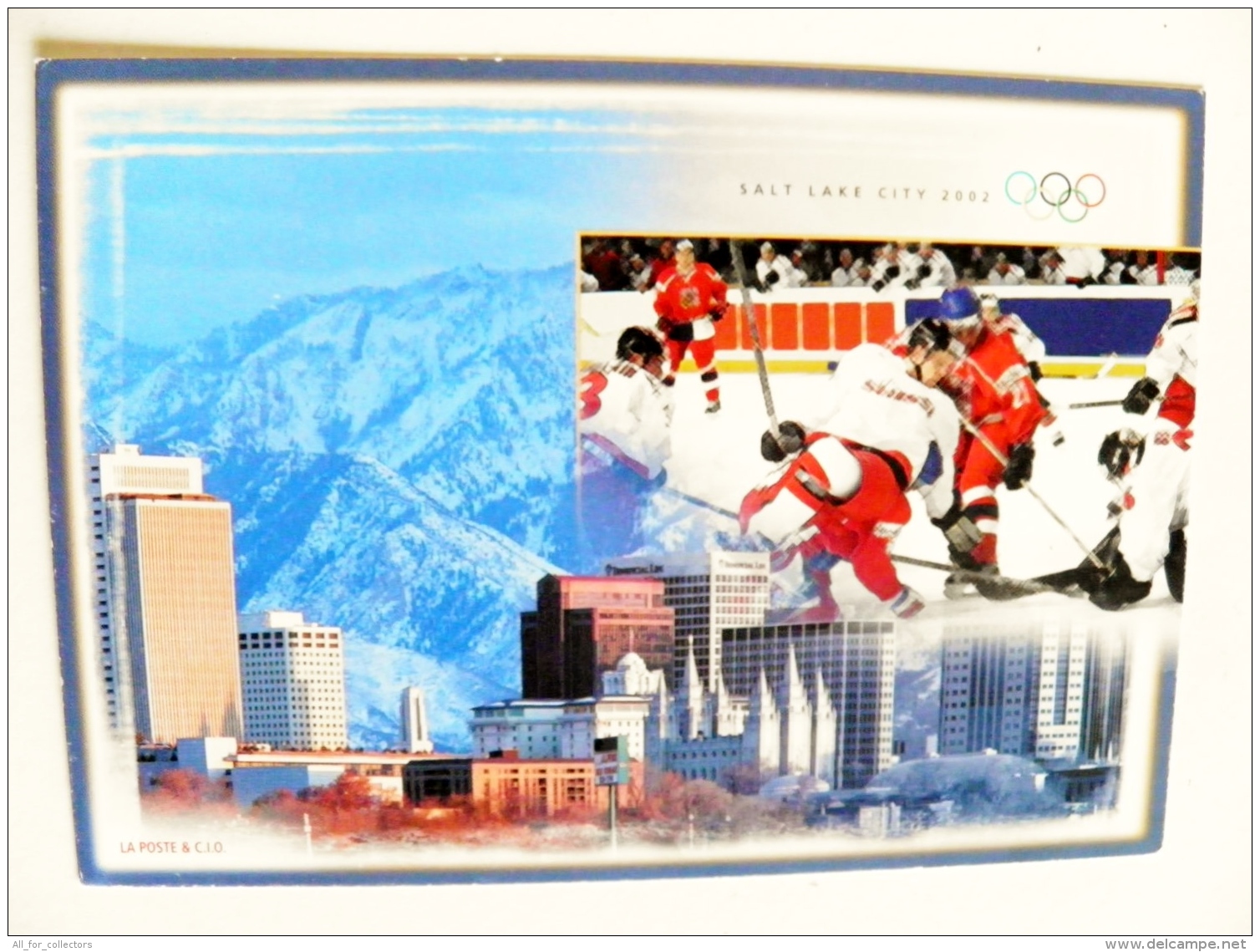 Stationery Card Sent From Switzerland 2002 Special Cancel Musee Olympique Olympic Games Salt Lake City Ice Hockey 2001 - Covers & Documents