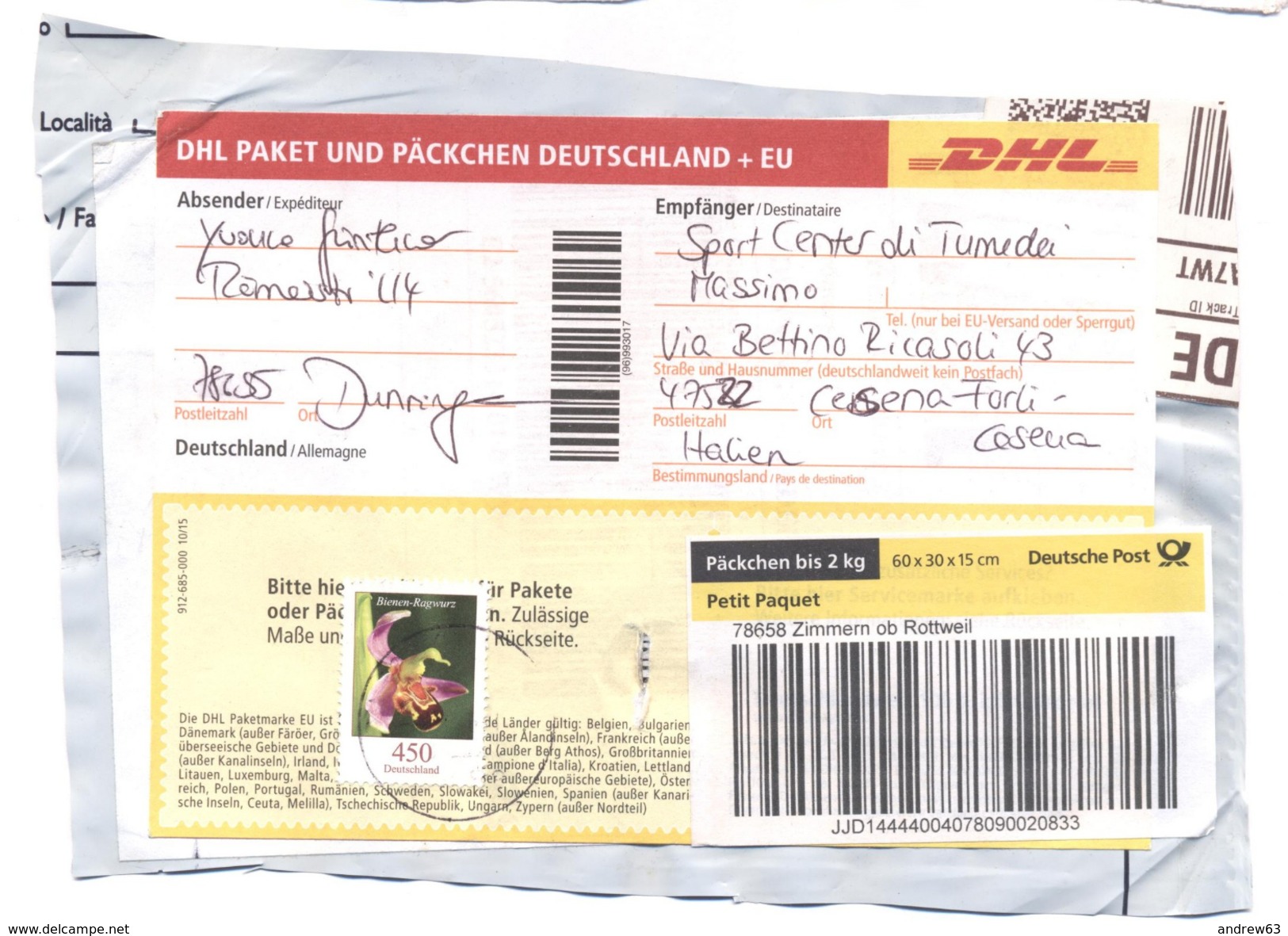 GERMANIA - GERMANY - Deutschland - ALLEMAGNE - 2017 - Fiore - Fleur - Flower - 450 Bienen-Ragwurz - Big Fragment - Storia Postale