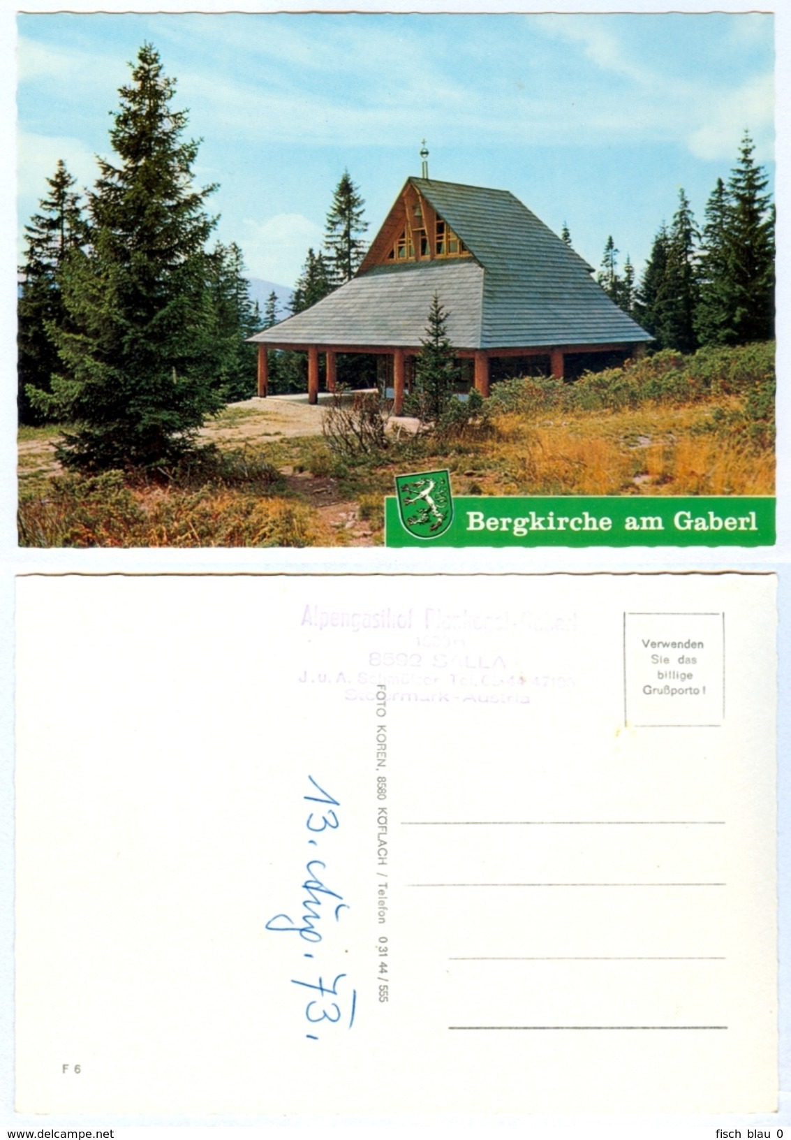 AK 8592 Salla Bei Köflach Maria Lankowitz Gaberl Bergkirche Alpengasthof Plankogel B. J. U. A. Schmölzer Steiermark - Maria Lankowitz