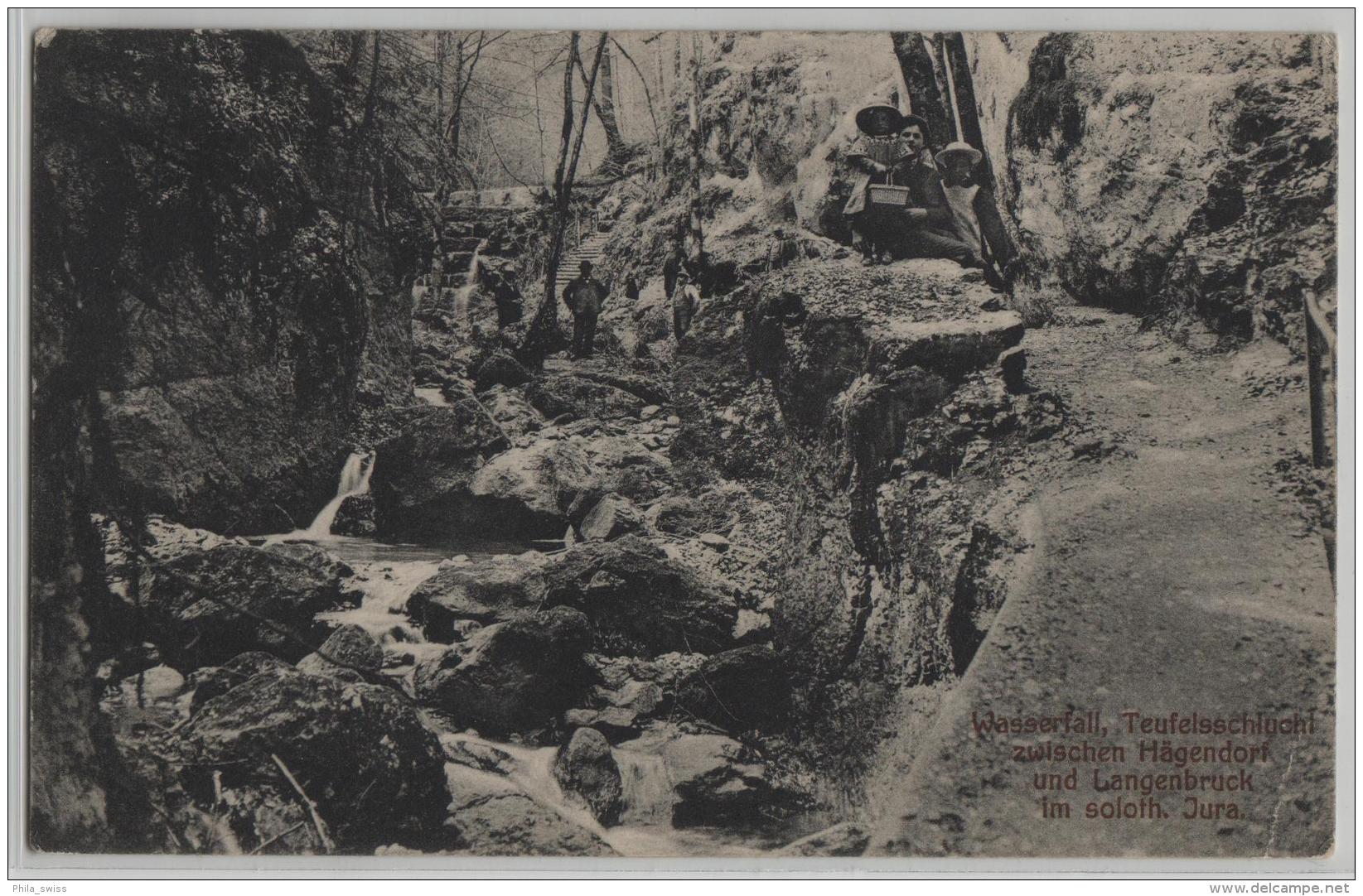 Wasserfall, Teufelsschlucht Zwischen Hägendorf Und Langenbruck Im Solothurnischen Jura - Animee - Hägendorf