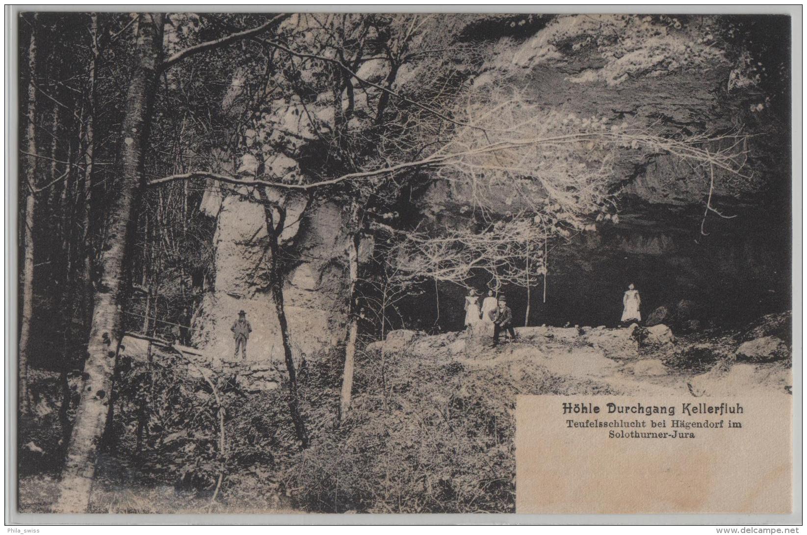 Höhle Durchgang Kellerfluh Teufelsschlucht Bei Hägendorf Im Solothurner-Jura - Animee - Photo: Alfred Wyss - Hägendorf