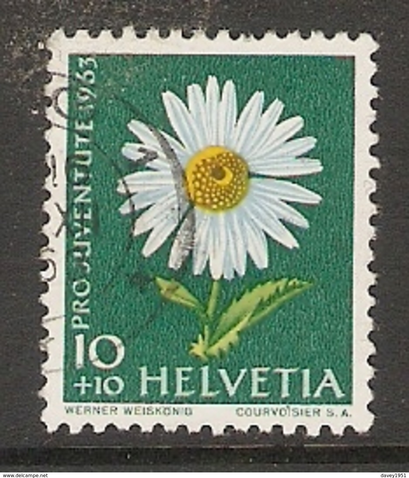 004465 Switzerland Pro Juventute 1963 10c FU - Used Stamps