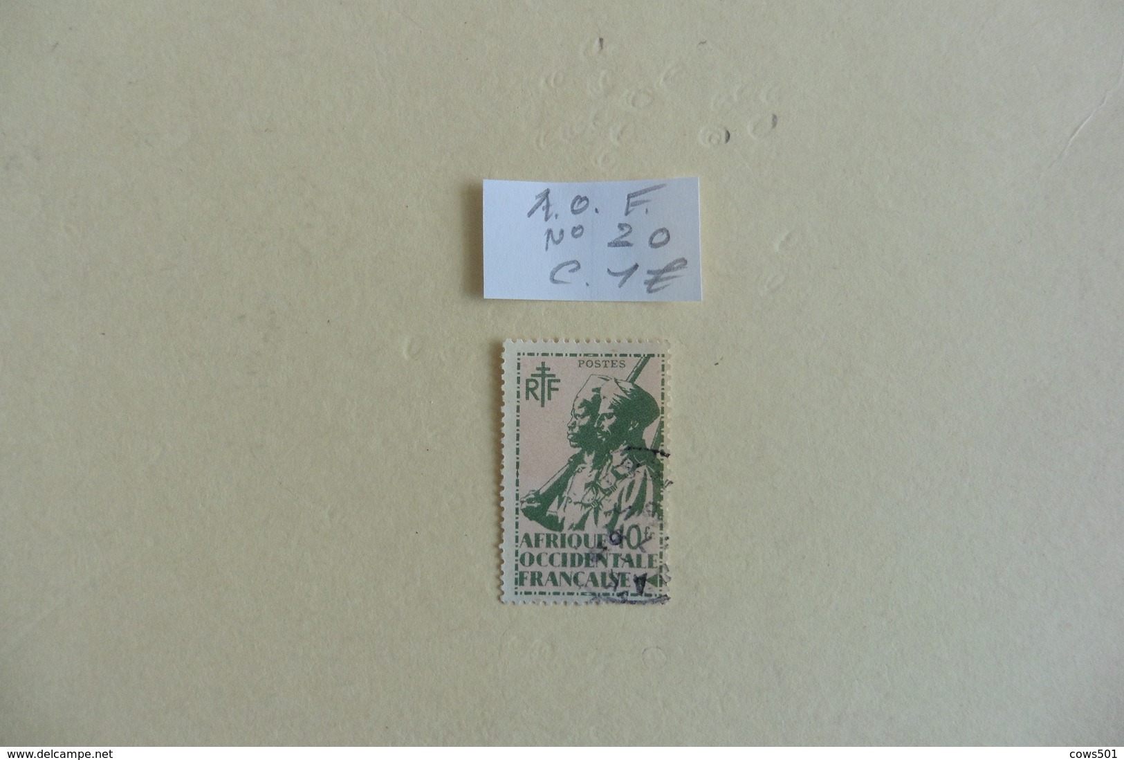 A.O.F :timbre N° 20 Oblitéré - Used Stamps