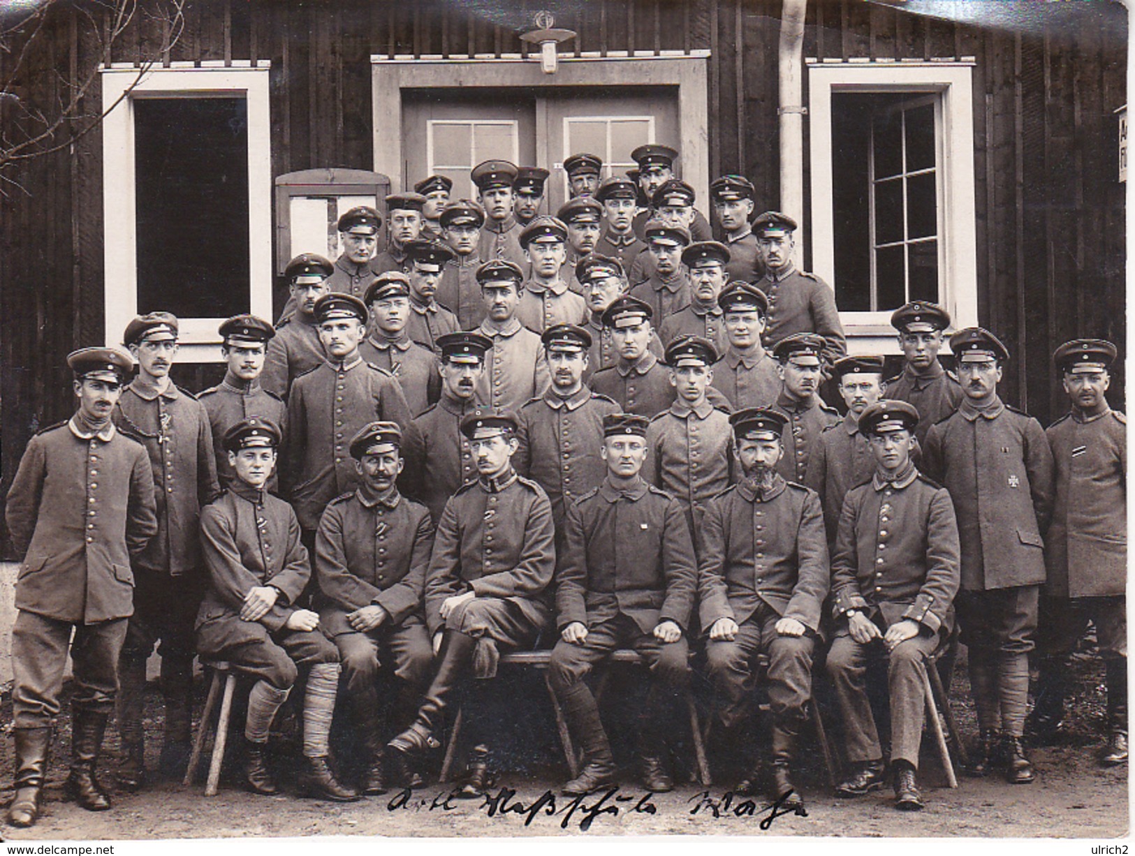 Foto Gruppe Deutsche Soldaten - 11*15cm - 1. WK (29016) - Krieg, Militär