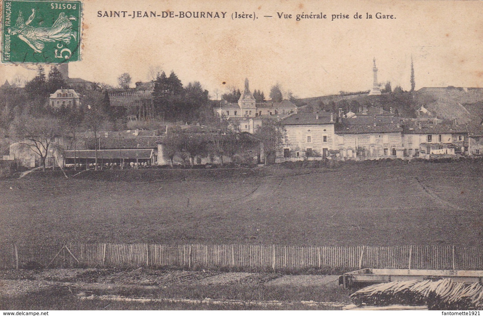 SAINT JEAN DE BOURNAY VUE GENERALE PRISE DE LA GARE (dil195) - Saint-Jean-de-Bournay