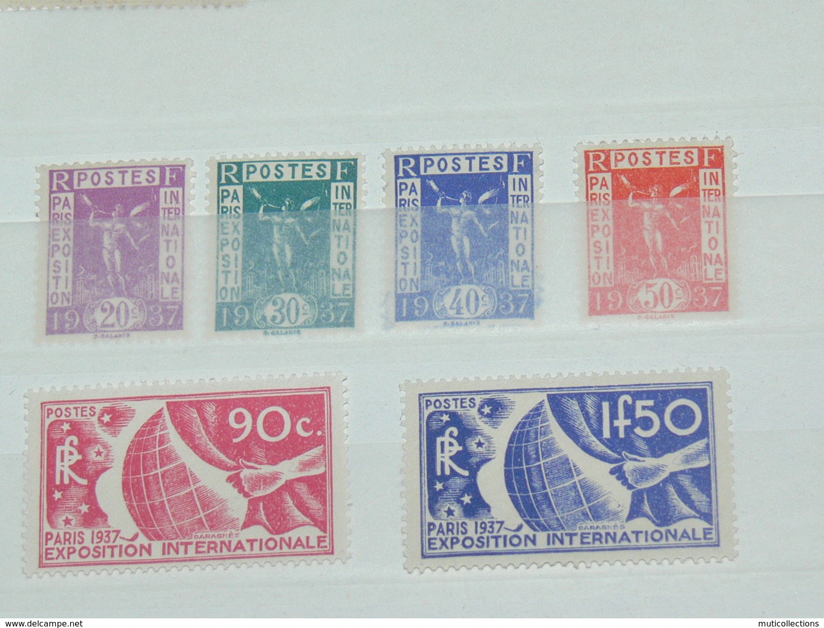 LOT N° 4 / 6 TIMBRES NEUFS SANS CHARNIERE  / TIMBRE 1900 A 1938 / COTE YT 82 EUROS - Ongebruikt