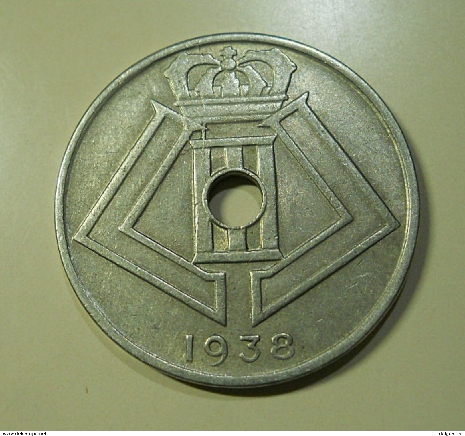 Belgium 25 Centimes 1938 - 25 Centimos