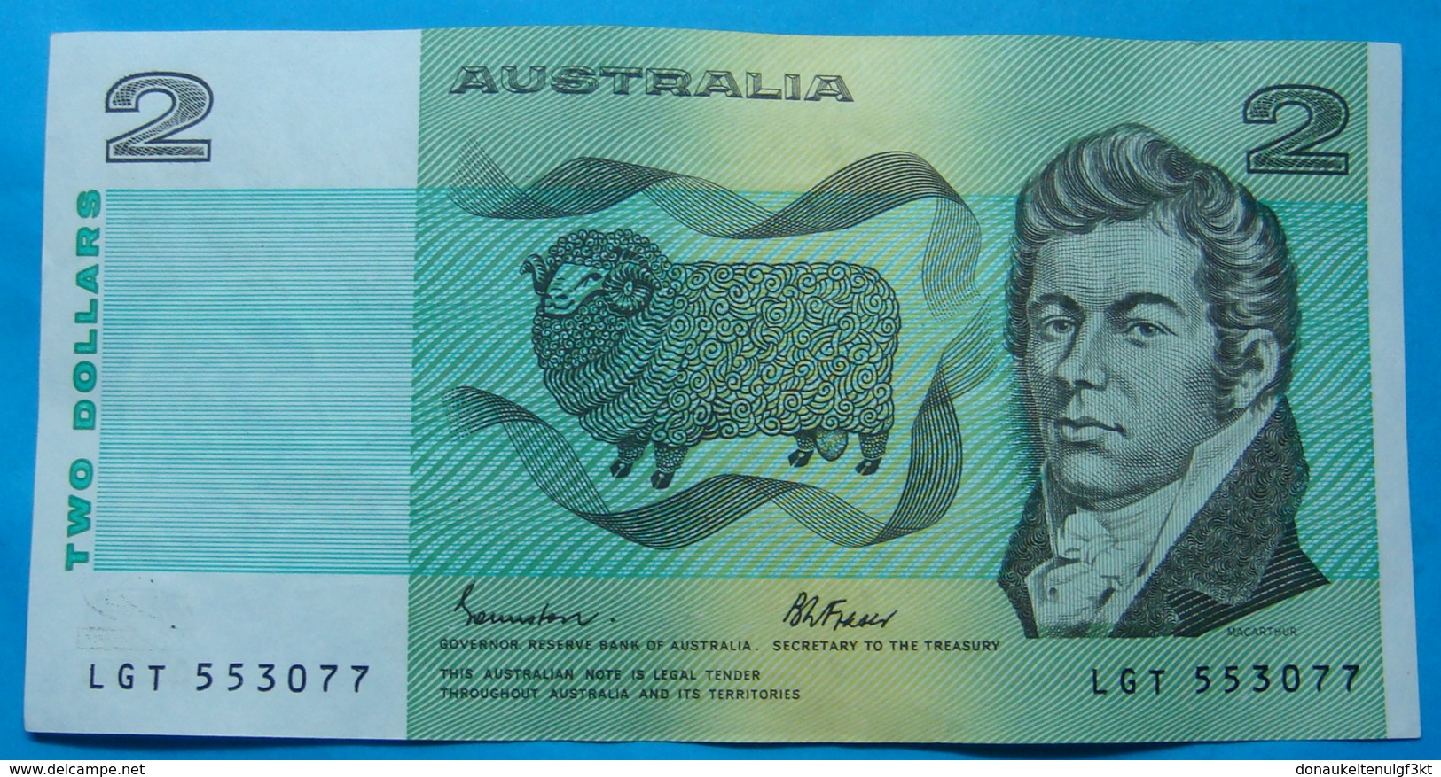 AUSTRALIA 2 DOLLARS ND 1985, Pick 43e. AUNC - XF, CLEAN AND CRISP PAPER, LGT 553077 - 1974-94 Australia Reserve Bank (paper Notes)