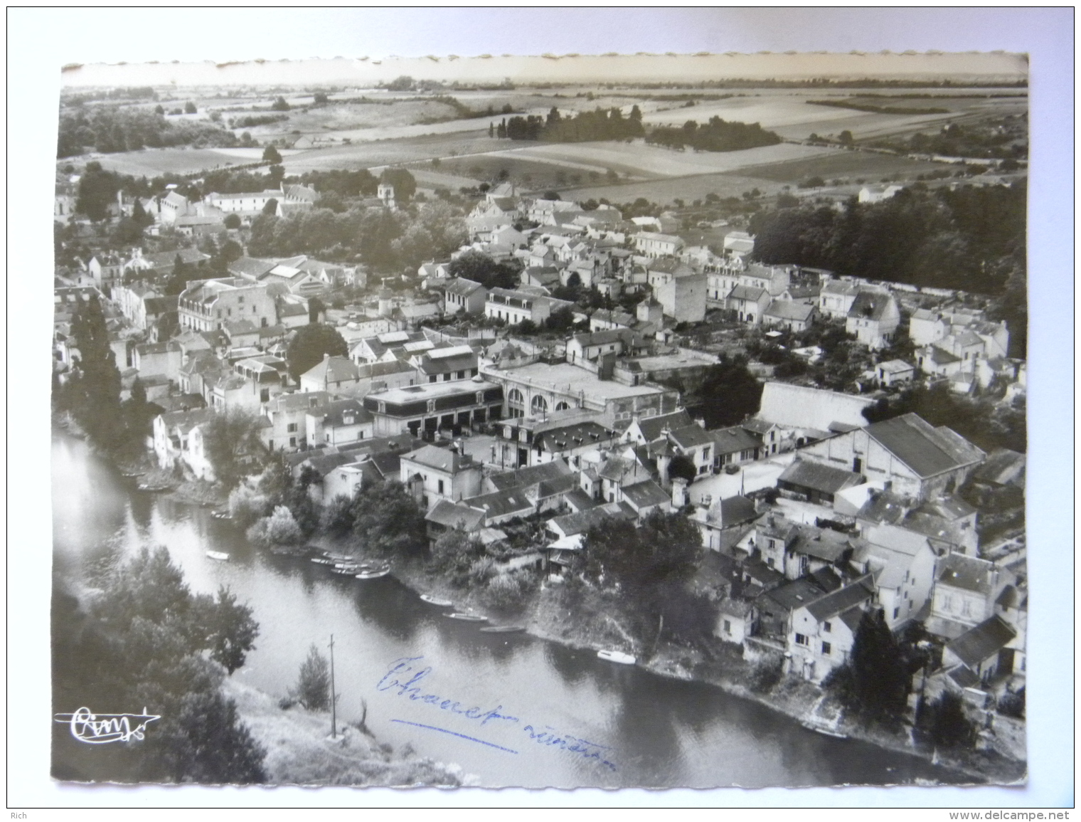 CPSM (49) Maine Et Loire - Saint Hilaire Saint Florent - Vue Aérienne - Carte Coupée - Autres & Non Classés