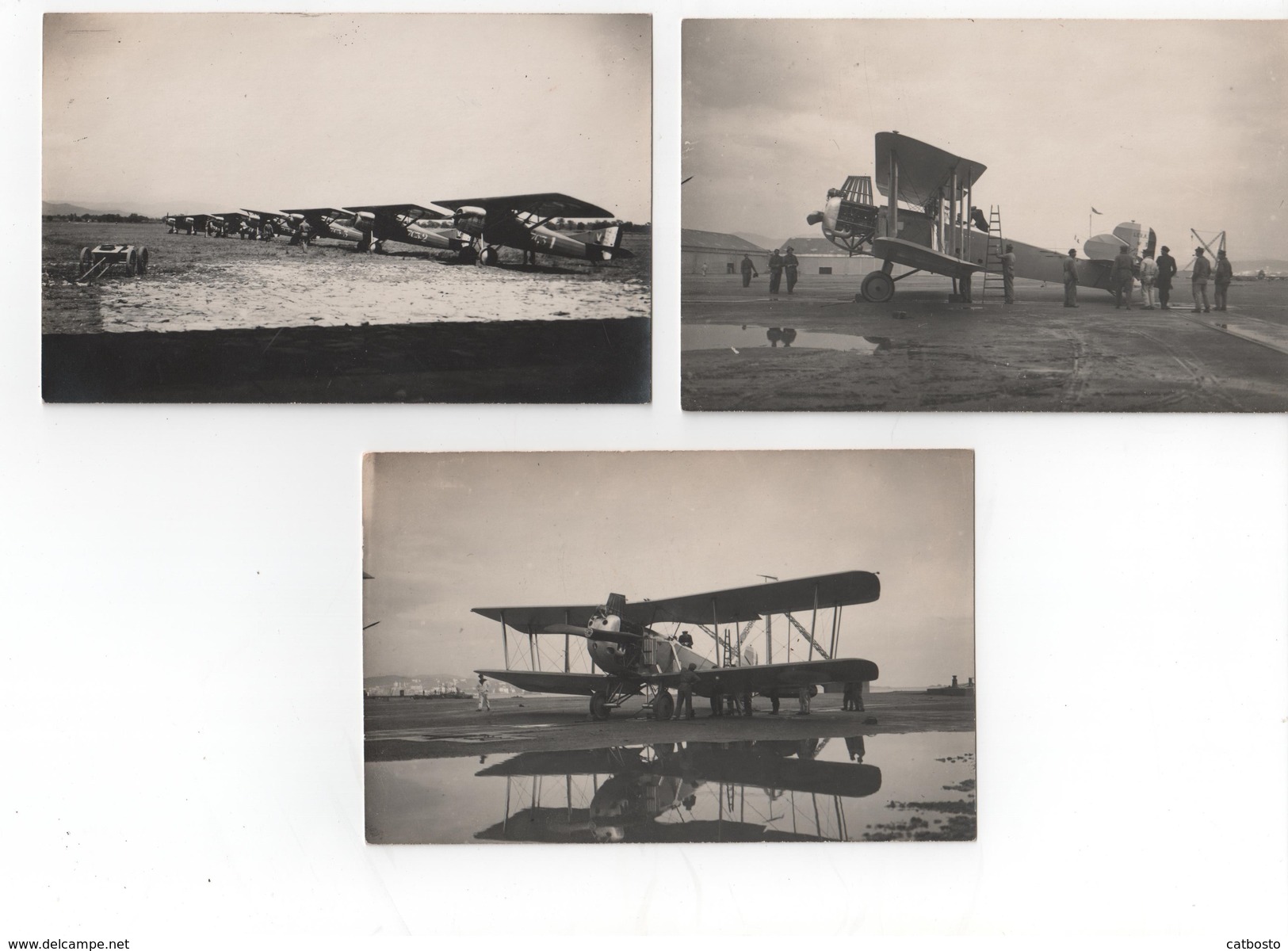 Trois Photos Anciennes D'avions - Aviation