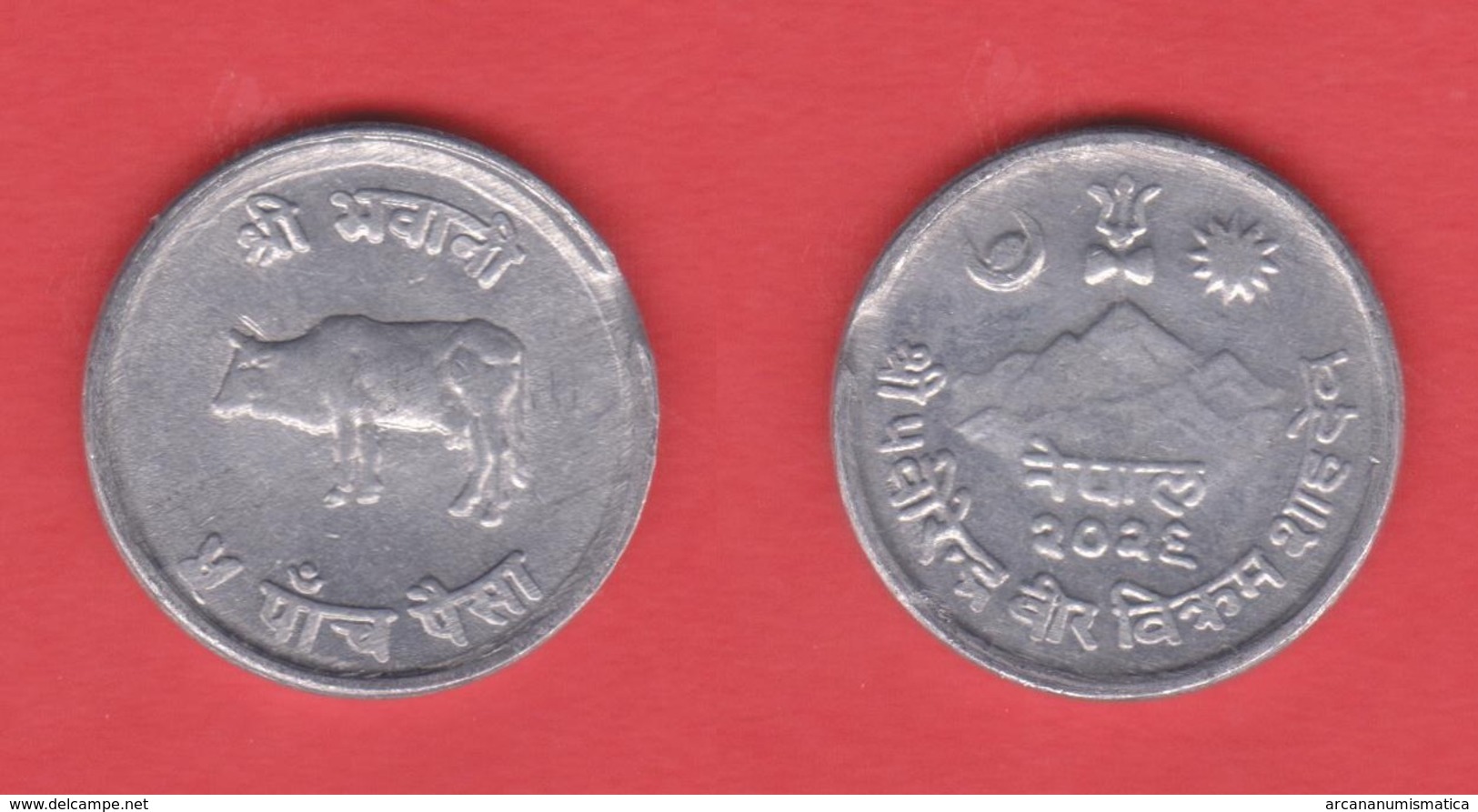 NEPAL  5 PAISA 1.971/82  Aluminio  KM#802  SC/UNC    DL-12.112 - Nepal