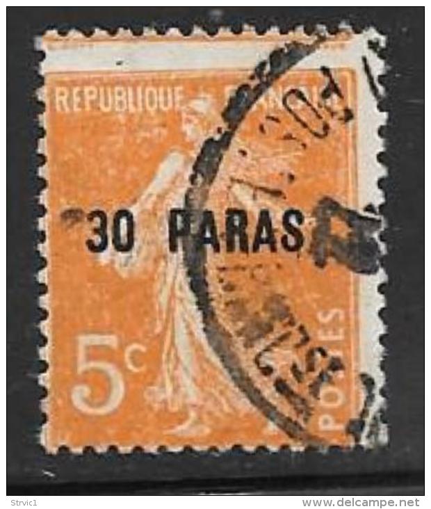 France Offices Turkey(Levant),Scott # 41 Used France Stamp, Surcharged, 1921 - Used Stamps