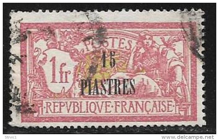 France Offices Turkey(Levant),Scott # 47 Used France Stamp, Surcharged, 1921 - Used Stamps