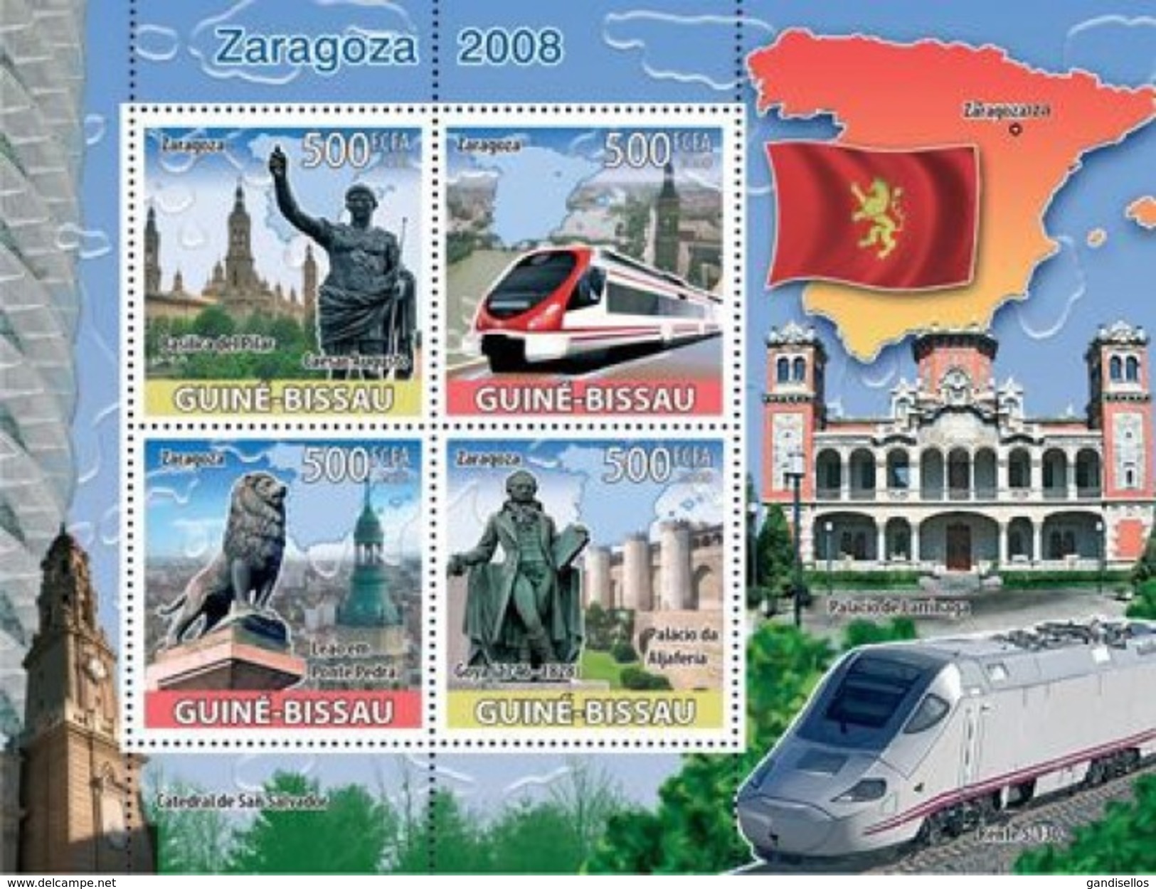 GUINE BISSAU 2008 SHEET EXPO ZARAGOZA EXPO SARAGOSSA Gb8315a - Guinea-Bissau