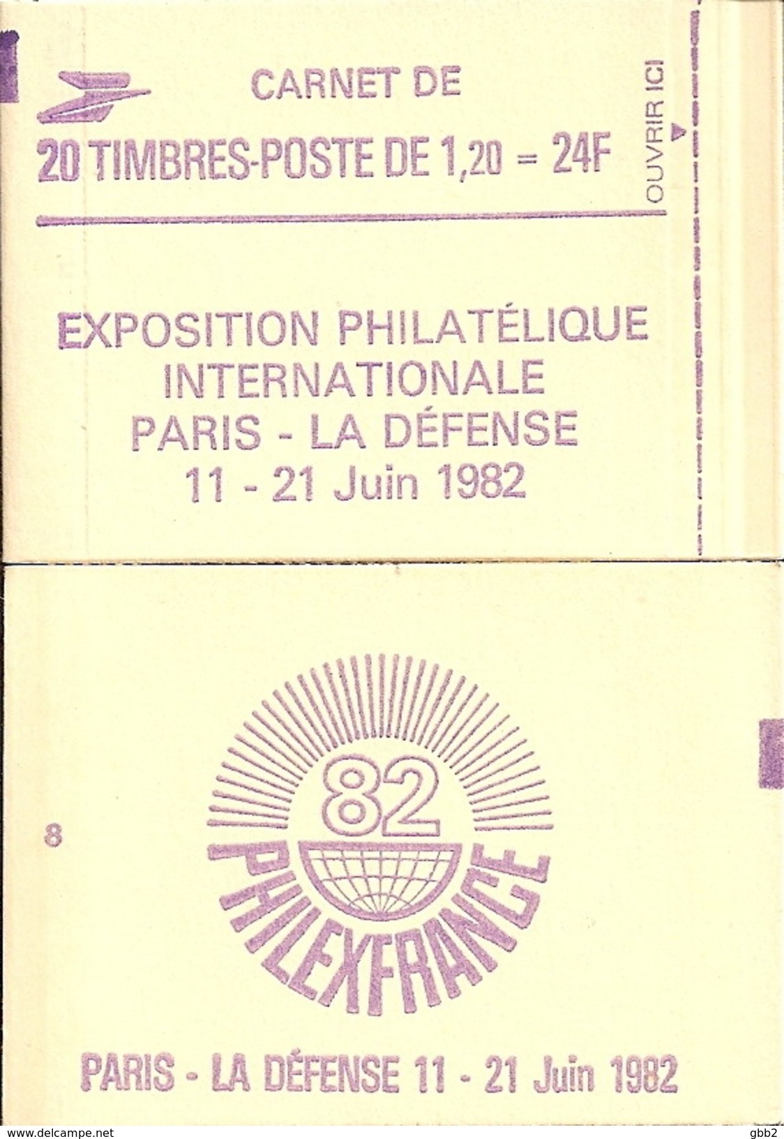 CARNET 2101-C2 Sabine De Gandon "PHILEXFRANCE 82" Daté 31/10/80 Fermé, Bas Prix, à Saisir. - Autres & Non Classés