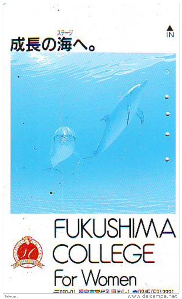 Télécarte Japon * DAUPHIN * DOLPHIN (925) Japan () Phonecard * DELPHIN * GOLFINO * DOLFIJN * - Dolphins