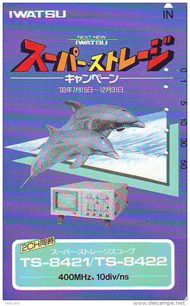 Télécarte Japon * DAUPHIN * DOLPHIN (926) Japan () Phonecard * DELPHIN * GOLFINO * DOLFIJN * - Delphine