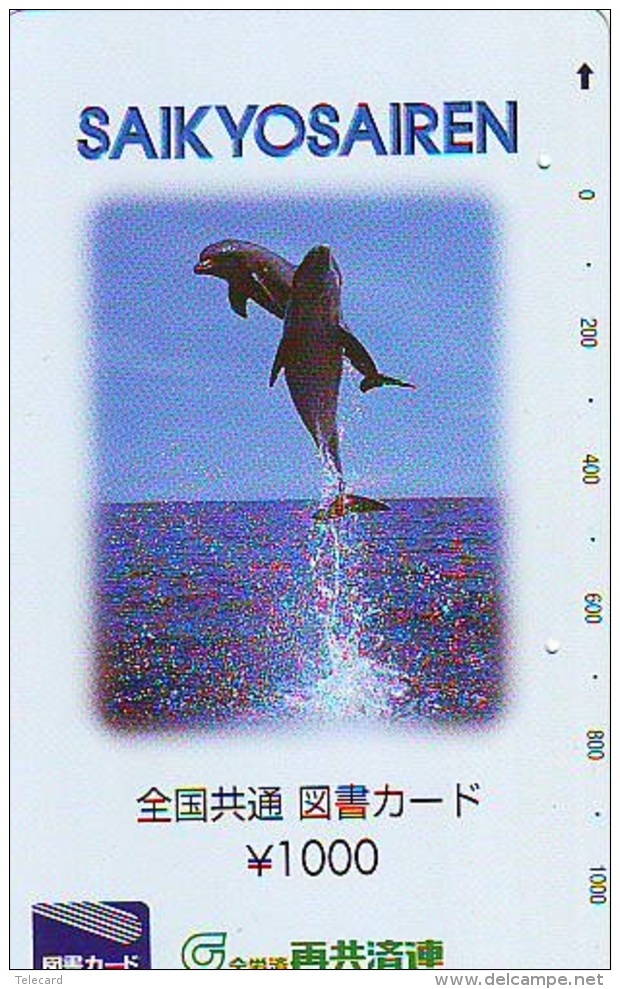 Télécarte Japon * DAUPHIN * DOLPHIN (932) Japan () Phonecard * DELPHIN * GOLFINO * DOLFIJN * - Dolphins