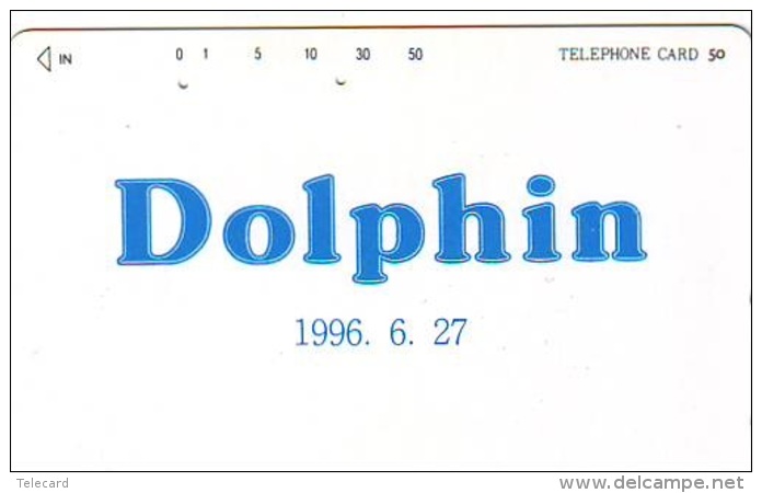 Télécarte Japon * DAUPHIN * DOLPHIN (937) Japan (110-45) Phonecard * DELPHIN * GOLFINO * DOLFIJN * - Dolfijnen