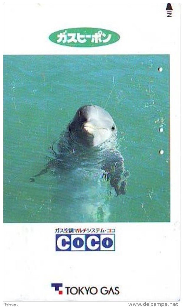Télécarte Japon * DAUPHIN * DOLPHIN (938a) Japan () Phonecard * DELPHIN * GOLFINO * DOLFIJN * - Dolphins
