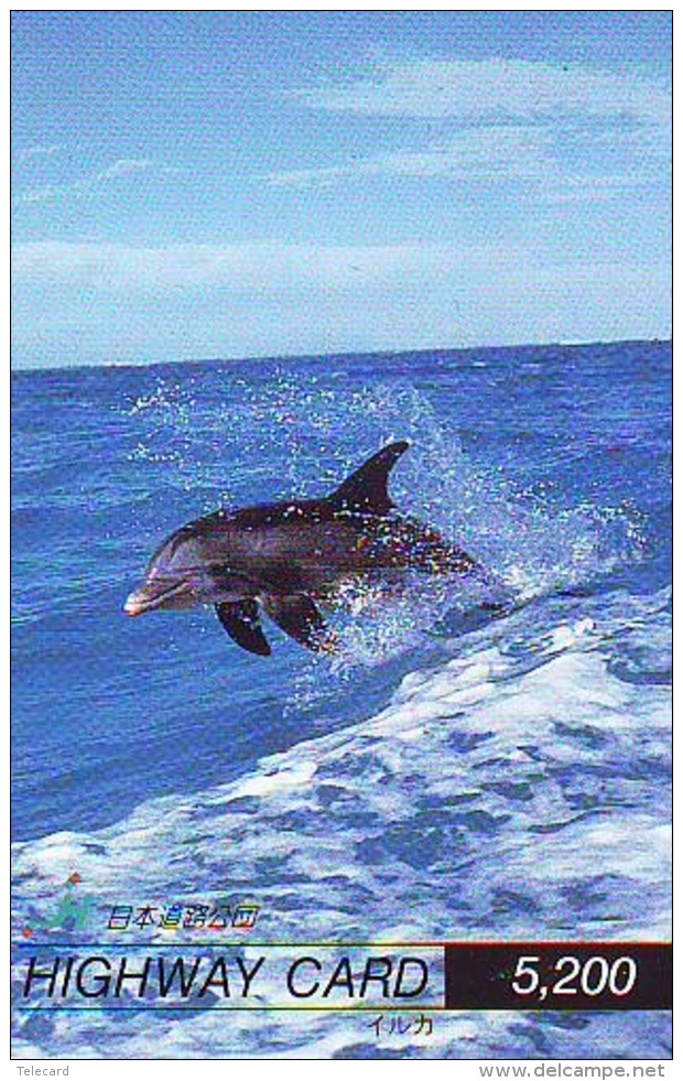 Télécarte Japon * DAUPHIN * DOLPHIN (943)  Japan () Phonecard * DELPHIN * GOLFINO * DOLFIJN * - Delfines