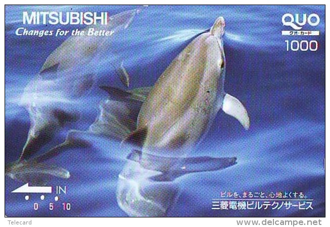 Télécarte Japon * DAUPHIN * DOLPHIN (953)  Japan () Phonecard * DELPHIN * GOLFINO * DOLFIJN * - Delphine