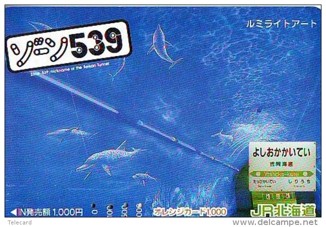 Carte Prépayée  Japon * DAUPHIN * DOLPHIN (960)  Japan () Phonecard * DELPHIN * GOLFINO * DOLFIJN * - Dolphins
