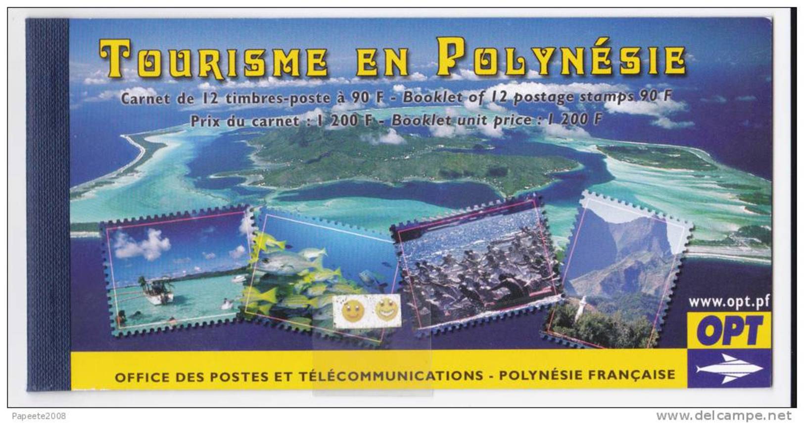Polynésie Française / Tahiti - Tourisme En Polynésie / 2011 - Carnet De 12 Timbres - Neufs - Other & Unclassified