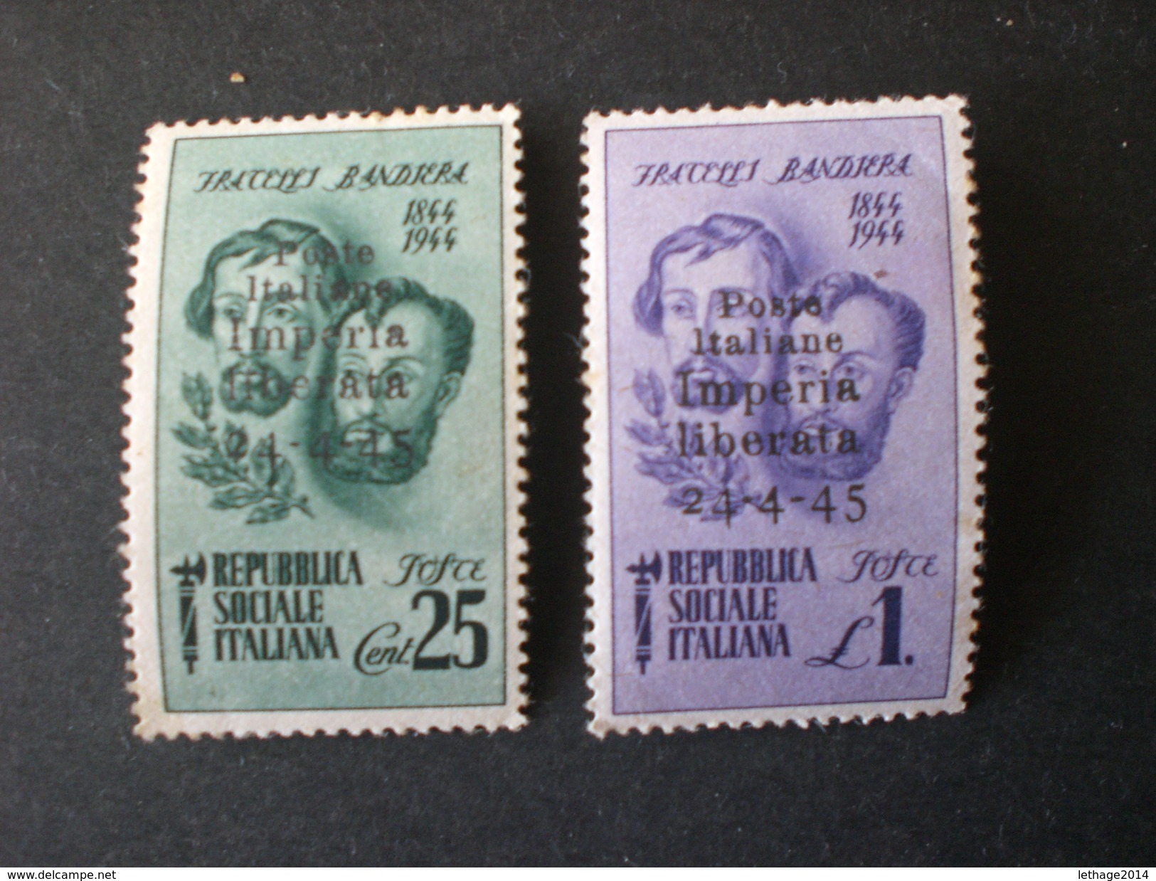 ITALIA REGNO 1945 EMISSIONI LOCALI AUTONOME IMPERIA MNH  @ - Local And Autonomous Issues