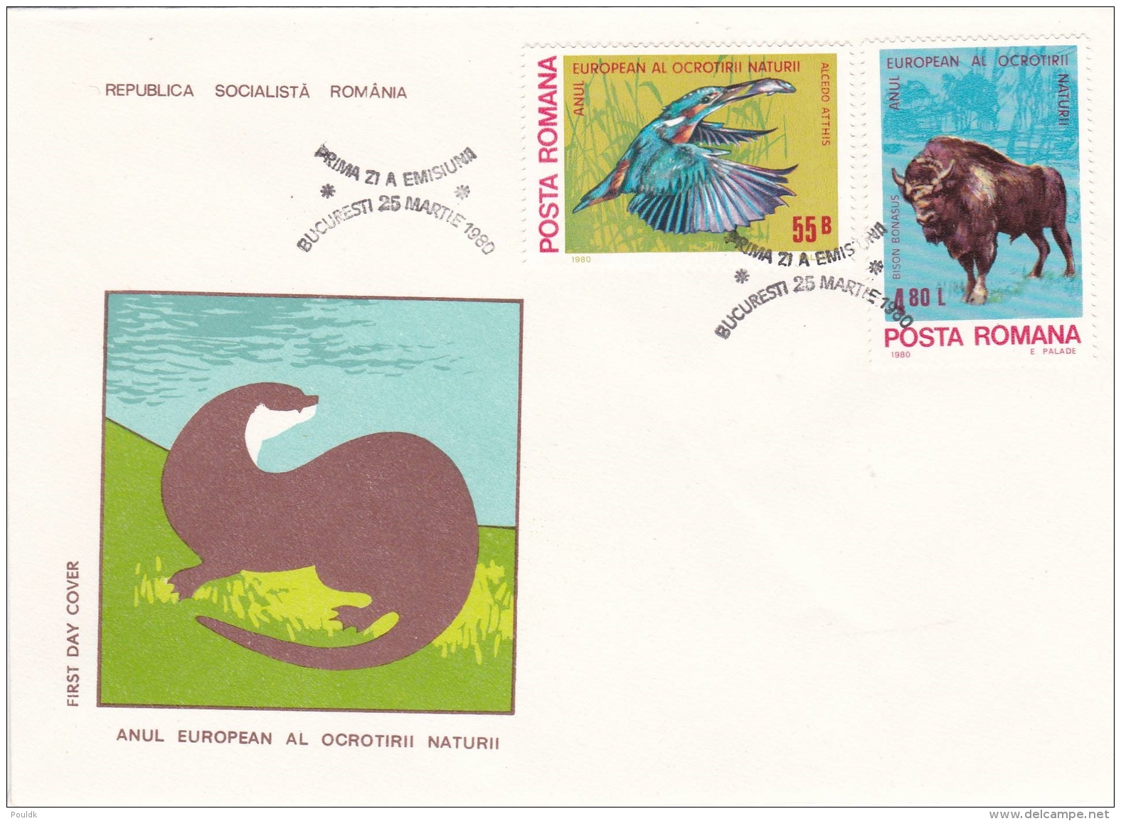 Romania FDC 1980 Anul European Al Ocrotirii Naturii (T17-26) - Other & Unclassified