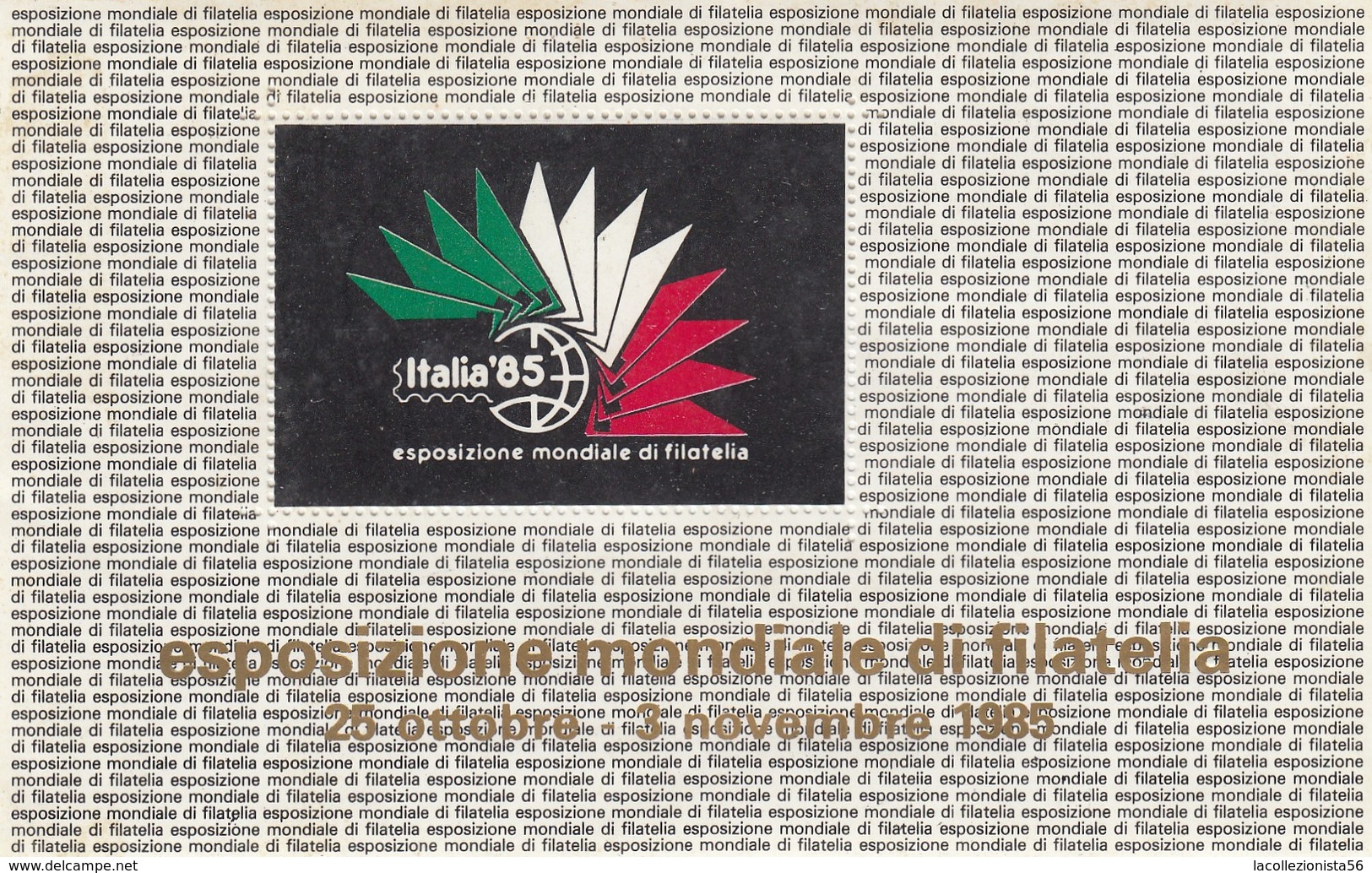 8531-GIRO ANNULLI SPECIALI EMESSI DALLE AMM. POSTALI ITALIA-S.MARINO-VATICANO- ESP. MONDIALE DI FILATELIA "ITALIA 85" - Altri & Non Classificati