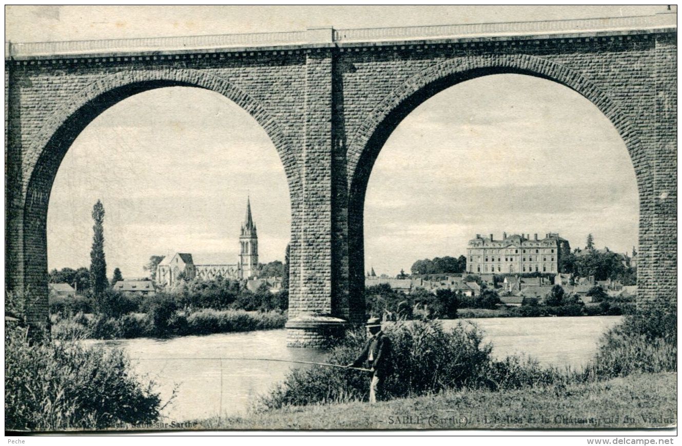 N°30953 -cpa Sablé -le Viaduc- - Ouvrages D'Art