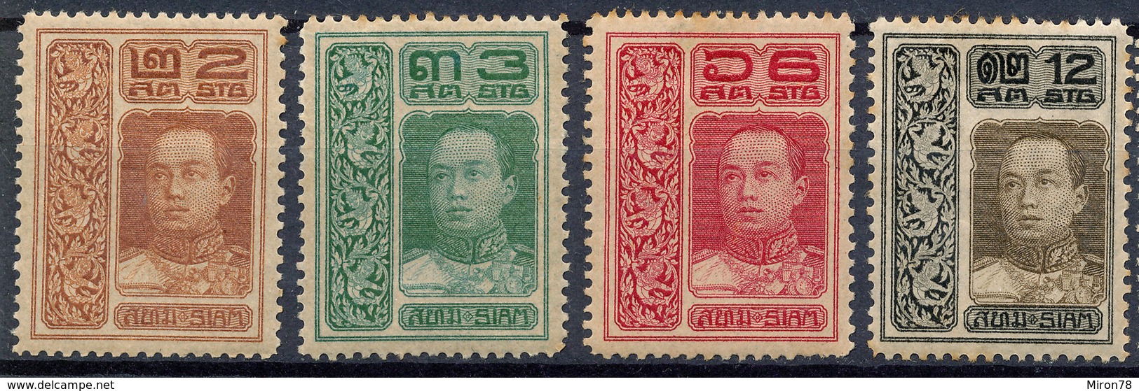 Stamp THAILAND,SIAM 1912 Mint Lot#49 - Thailand