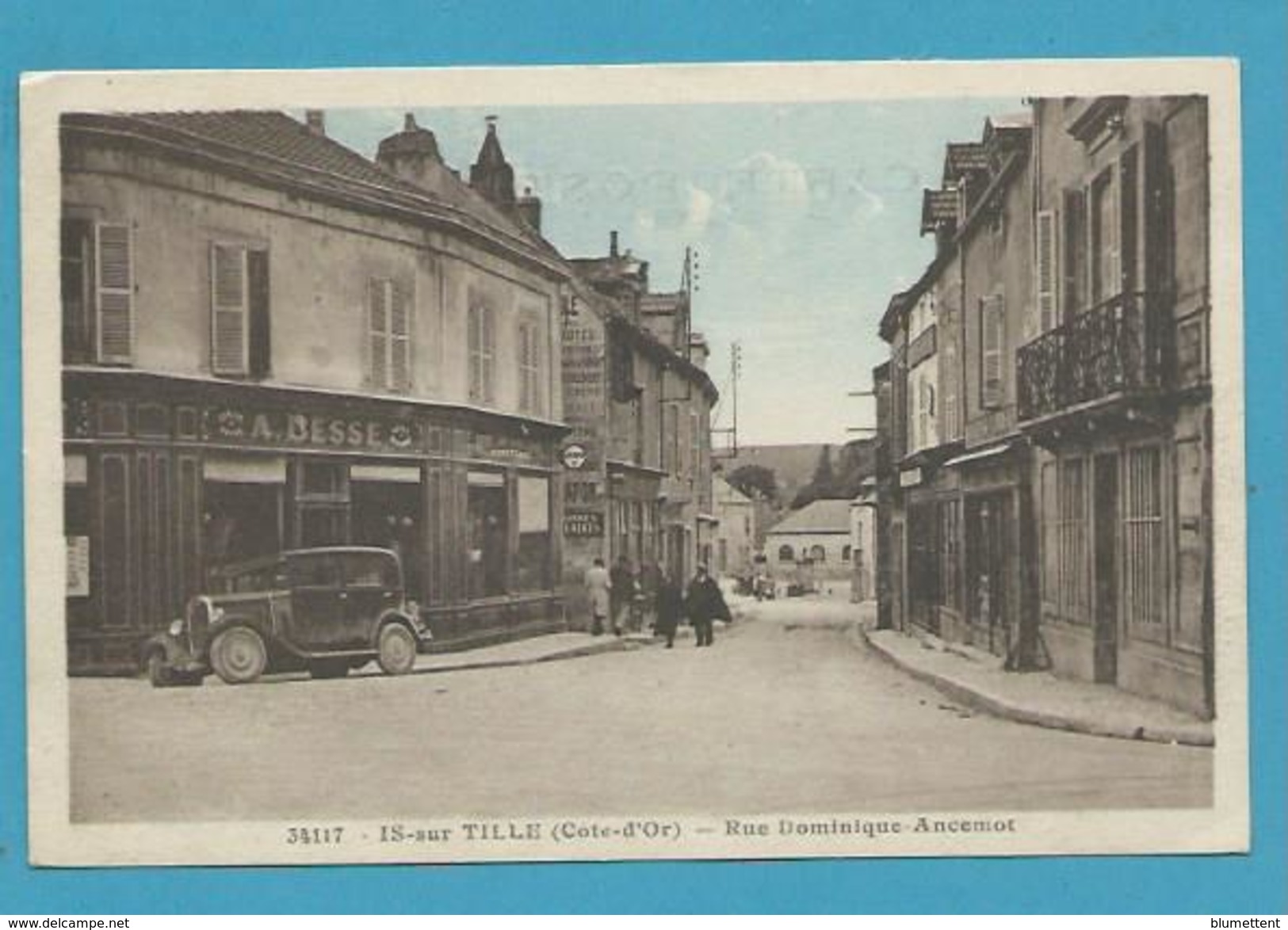 CPSM 34117 - Rue Dominique-Ancemot IS-SUR-TILLE 21 - Autres & Non Classés