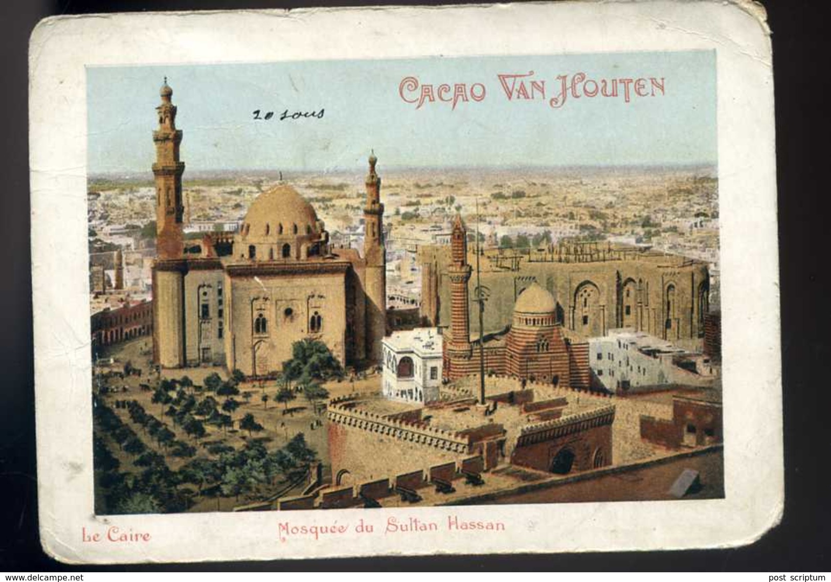 Vieux Papiers - Image - Chocolat Cacao Van Houten - Le Caire : Mosquée Du Sultan Hassan - Van Houten