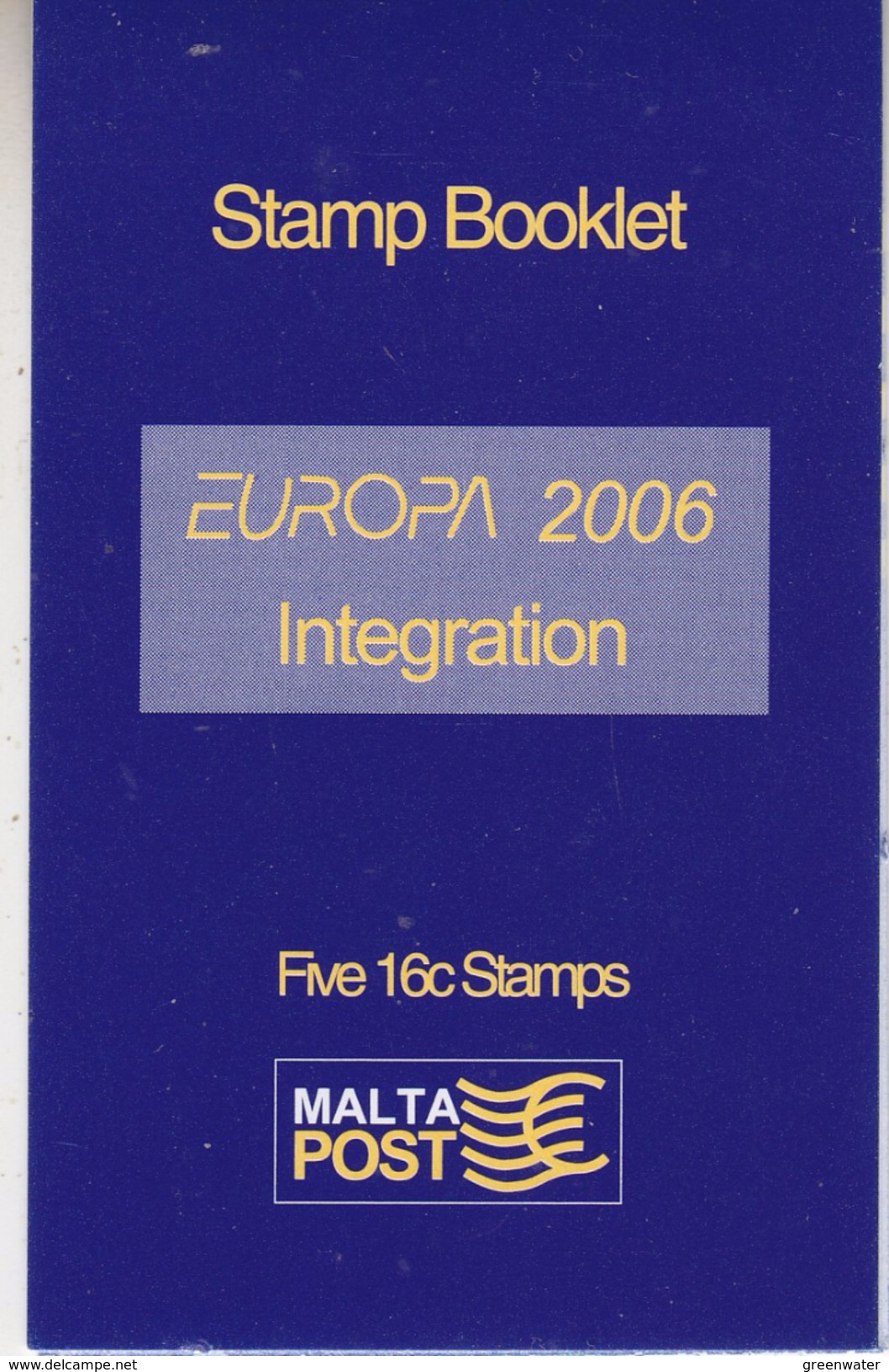 Europa Cept 2006 Malta Booklet ** Mnh (35726) Promotion - 2006