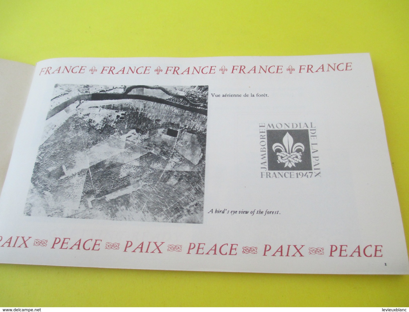 Scoutisme/Plaquette Souvenir/Le Jamborée  Mondial De La Paix /Forêt De Moisson/France/1947        VPN86bis - Non Classés