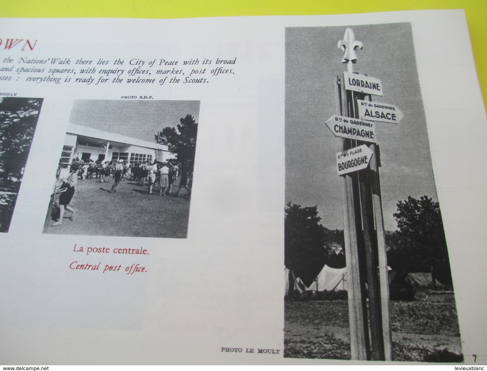 Scoutisme/Plaquette Souvenir/Le Jamborée  Mondial De La Paix /Forêt De Moisson/France/1947        VPN86bis - Non Classés