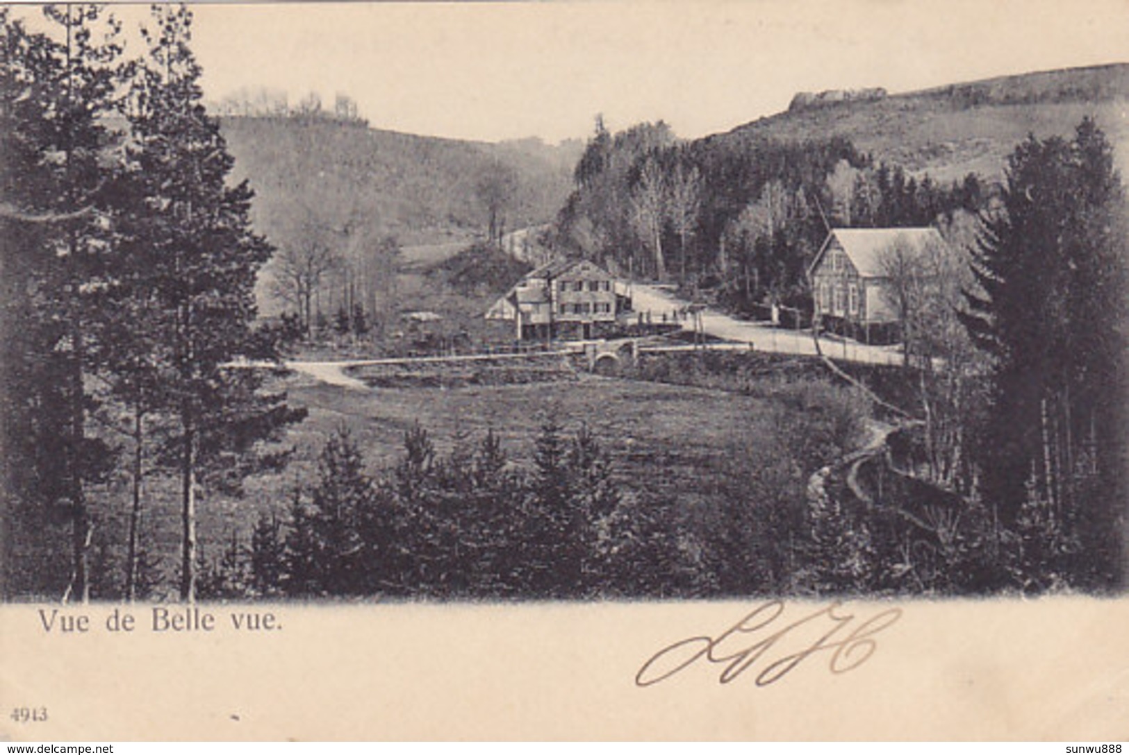 Malmedy - Vue De Belle Vue (Hotel Du Grand Cerf) - Malmedy