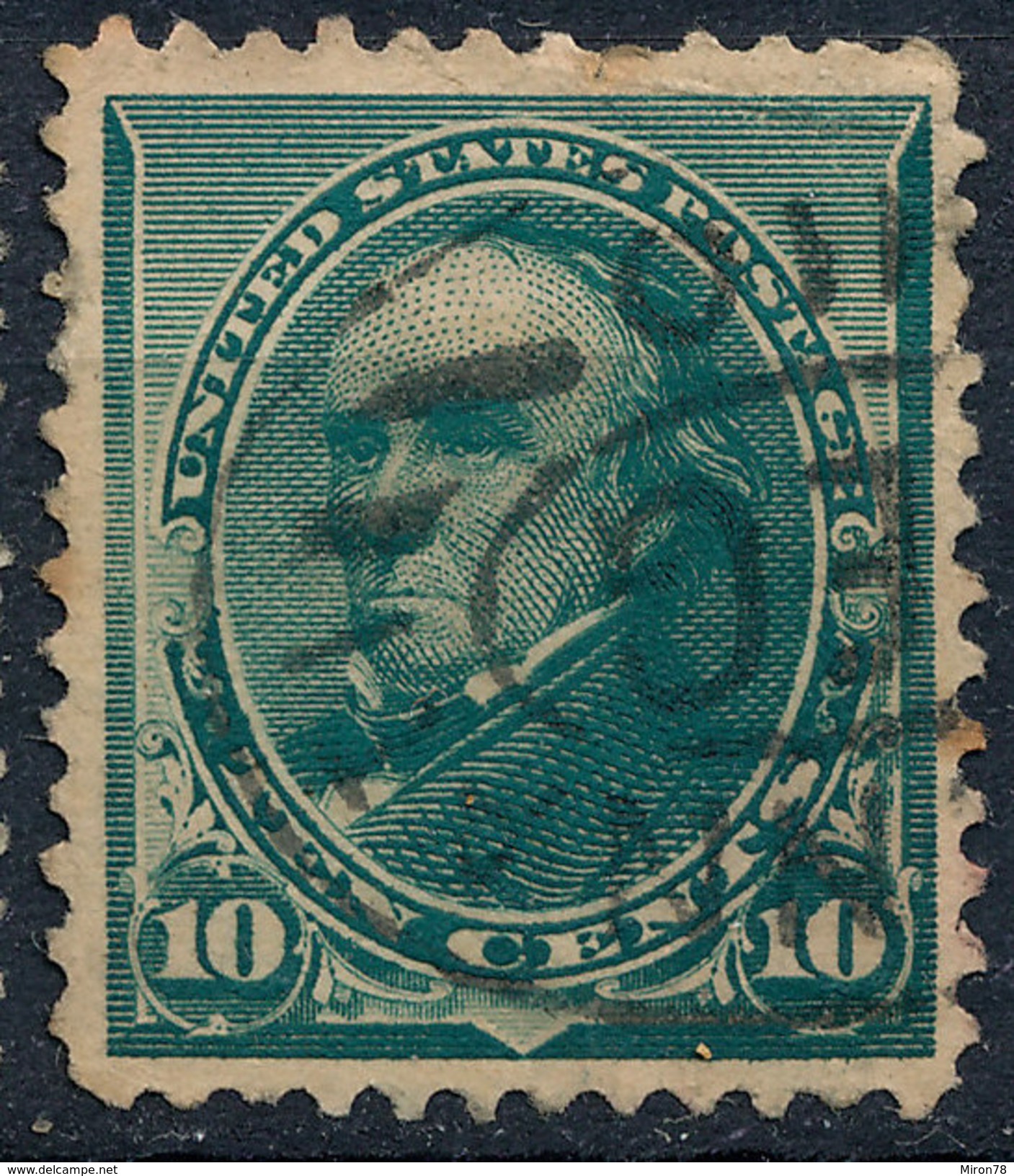 Stam Us 1890 Daniel Webster 10c Used Lot#16 - Oblitérés