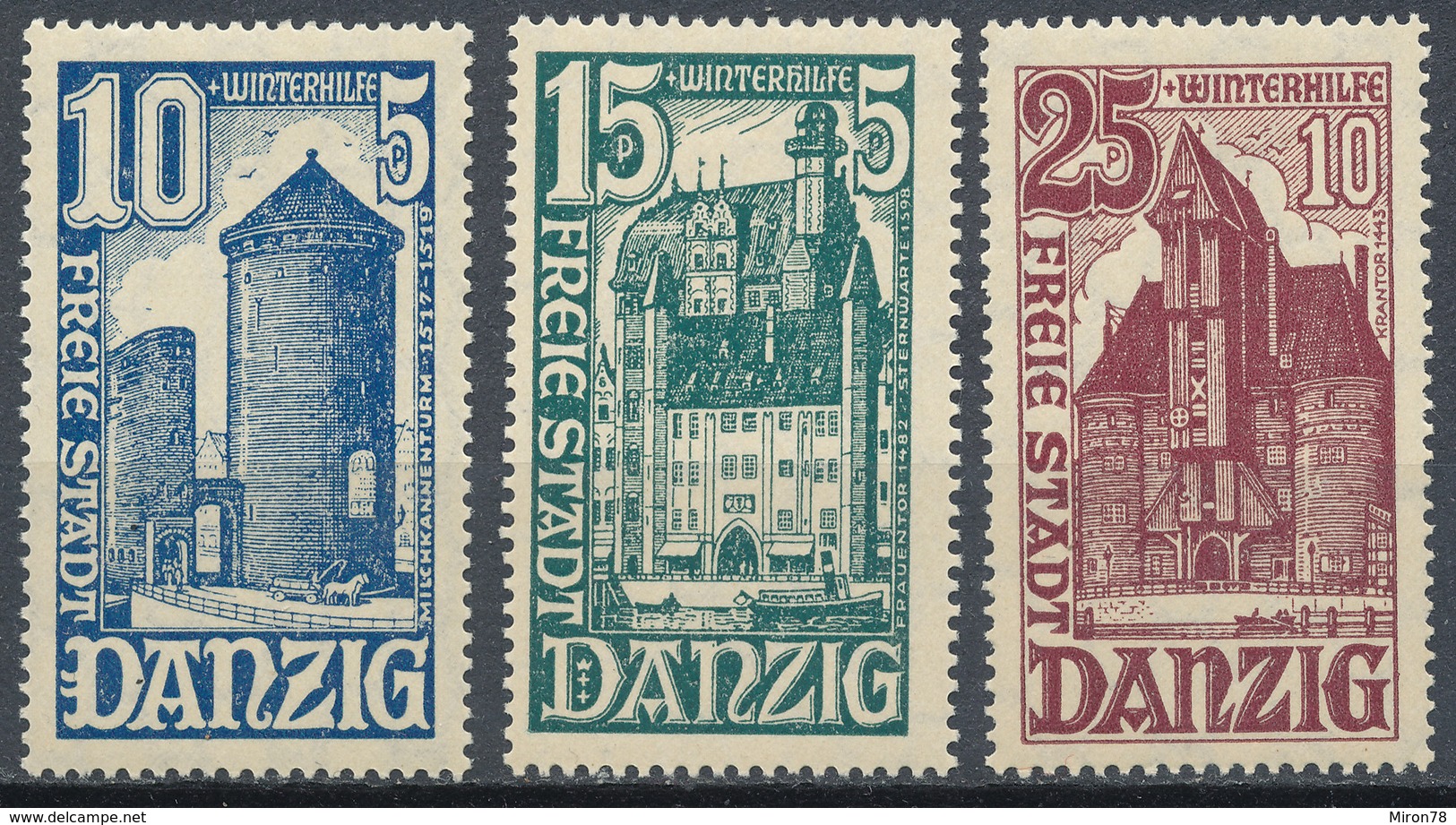 Stamps Danzig 1936 MLH - Sonstige & Ohne Zuordnung