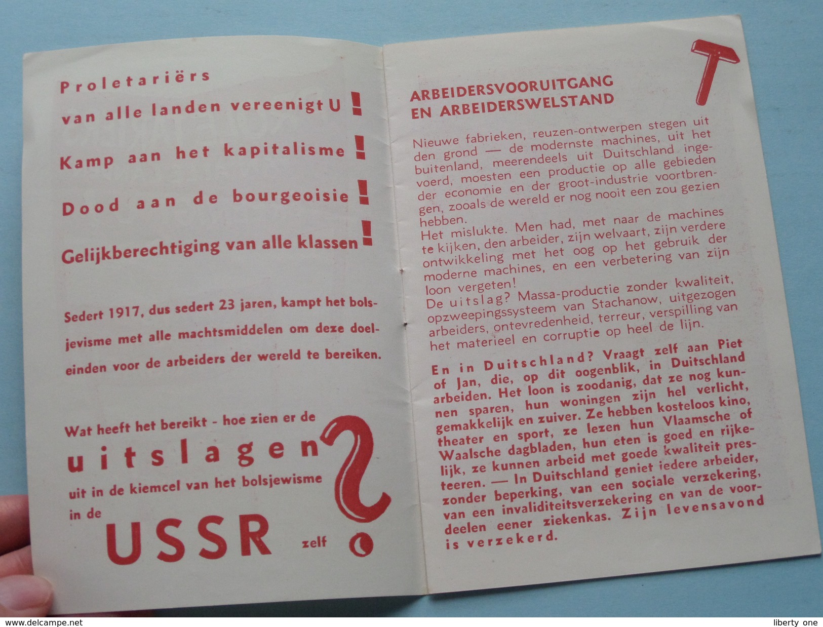 Proletariërs Van Alle Landen Vereenigt U ! Kamp Aan Het Kapitalisme ! Dood Aan De Bourgeoisie ! ( Zie Foto's ) !?! - Documents Historiques