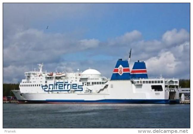 BATph040 - Car-Ferry "WAWEL" - Cie POLFERRIES - Accosté à GDANSK - Commerce