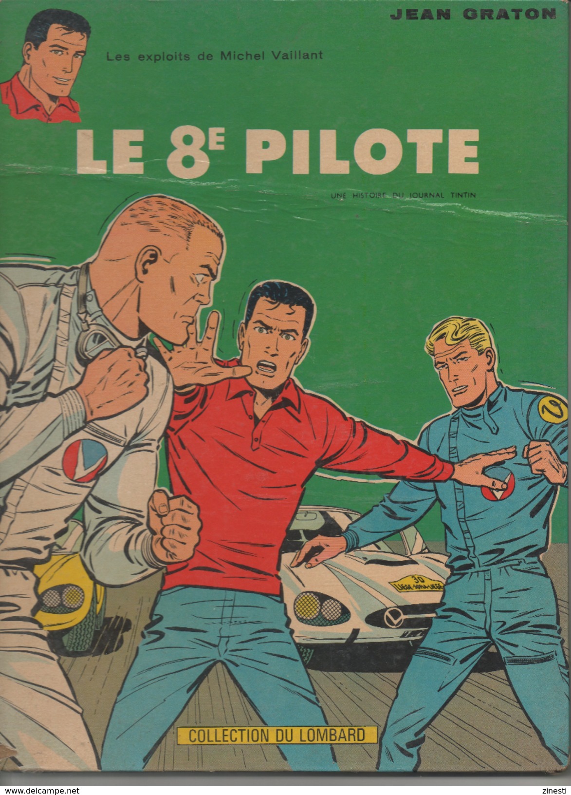 MICHEL VAILLANT - LE 8E PILOTE - JEAN GRATON - EDITION LOMBARD 1965 - Michel Vaillant